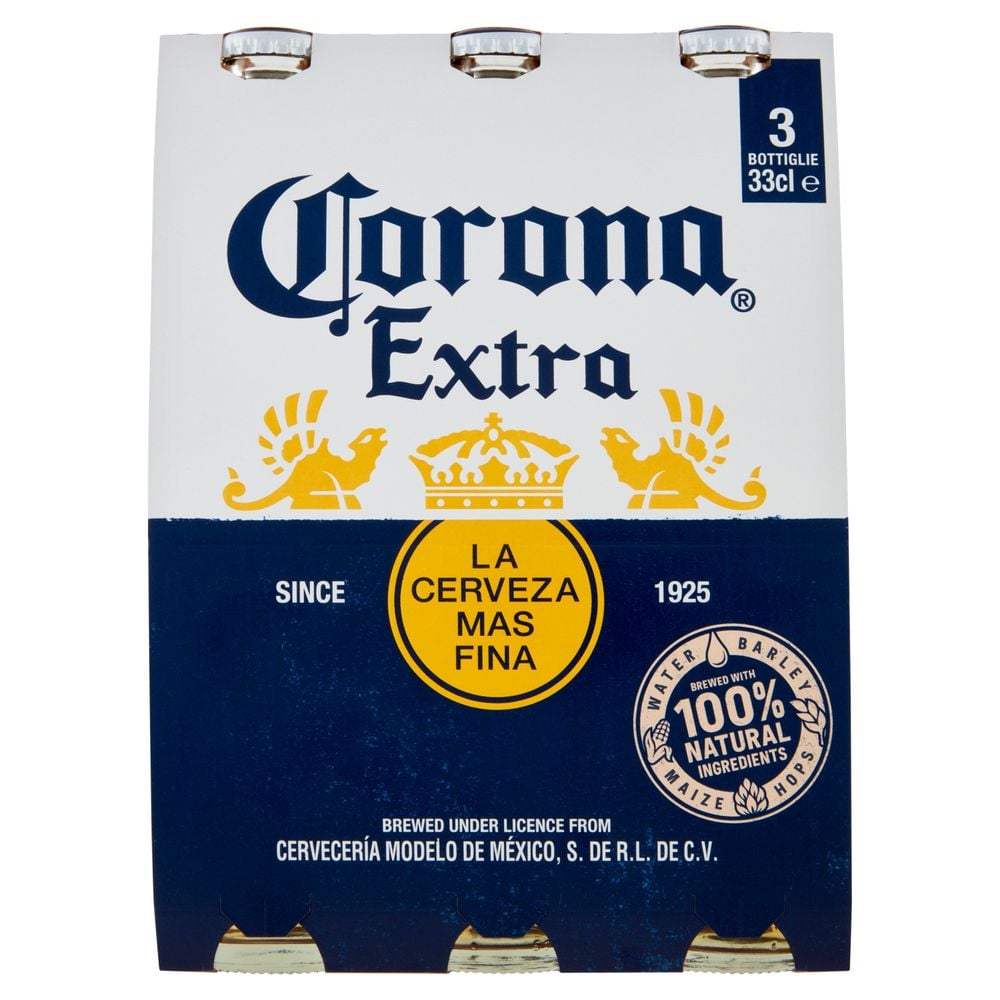 Corona Extra bottiglia - Pacco da 3 x 33cl