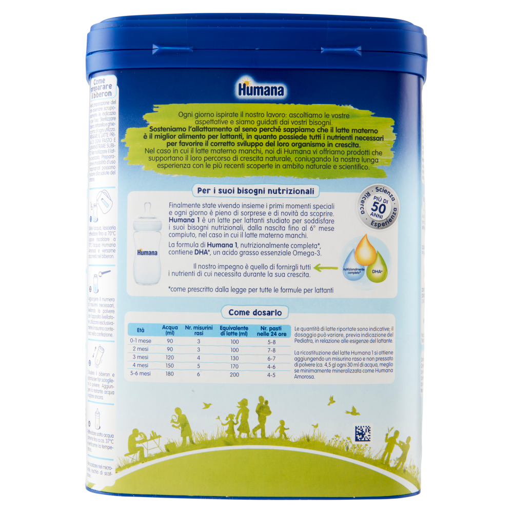 Humana 1 Latte per lattanti 800 g