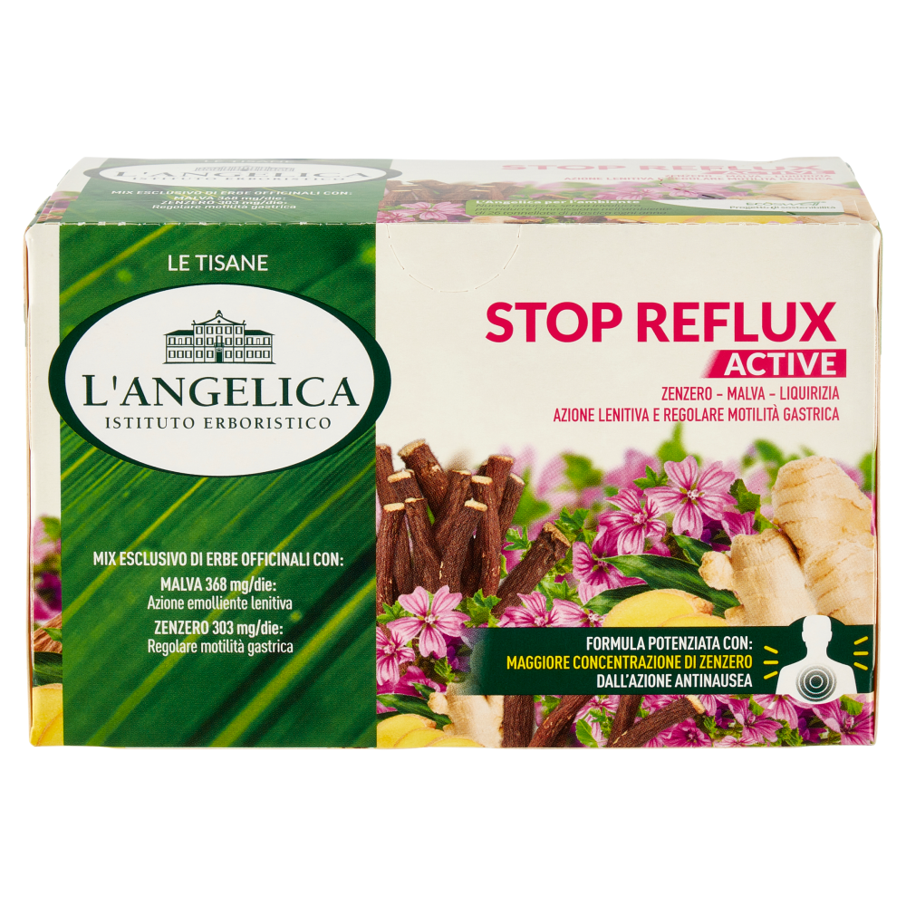 L'Angelica Le Tisane Stop Reflux Active 18 Filtri 30,6 g