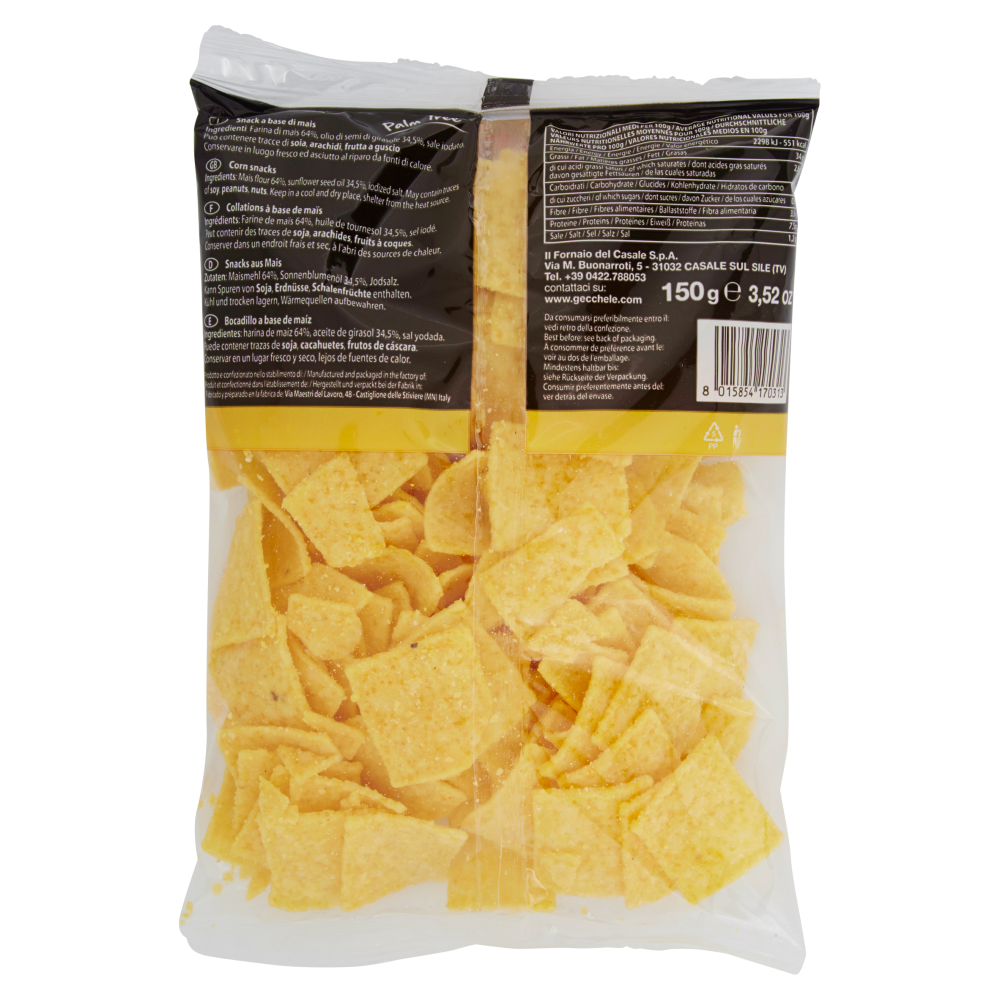 Gecchele Pepite Snacks a Base di Mais 150 g