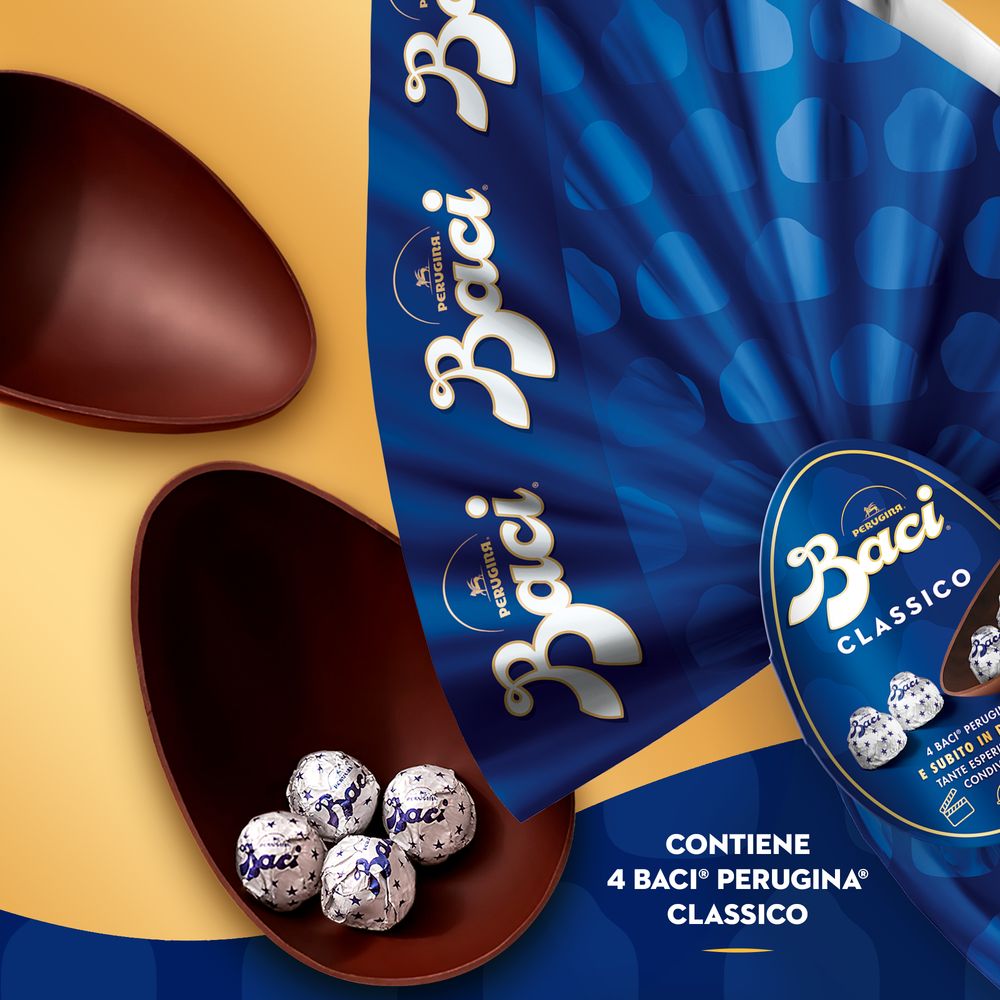 Uovo di Pasqua Cioccolato Fondente con Sorpresa e 4 Cioccolatini 265g