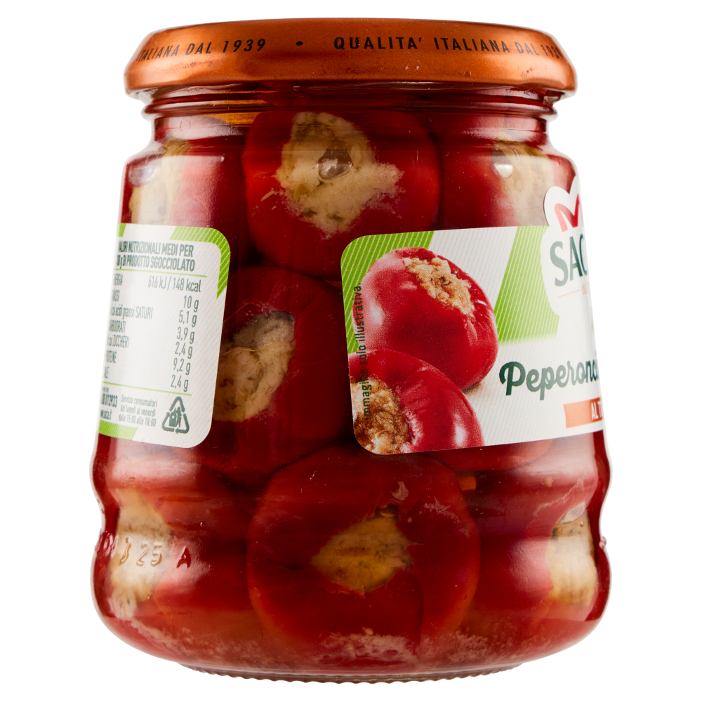 Sacl&agrave; Peperoncini Ripieni al Tonno 280 g