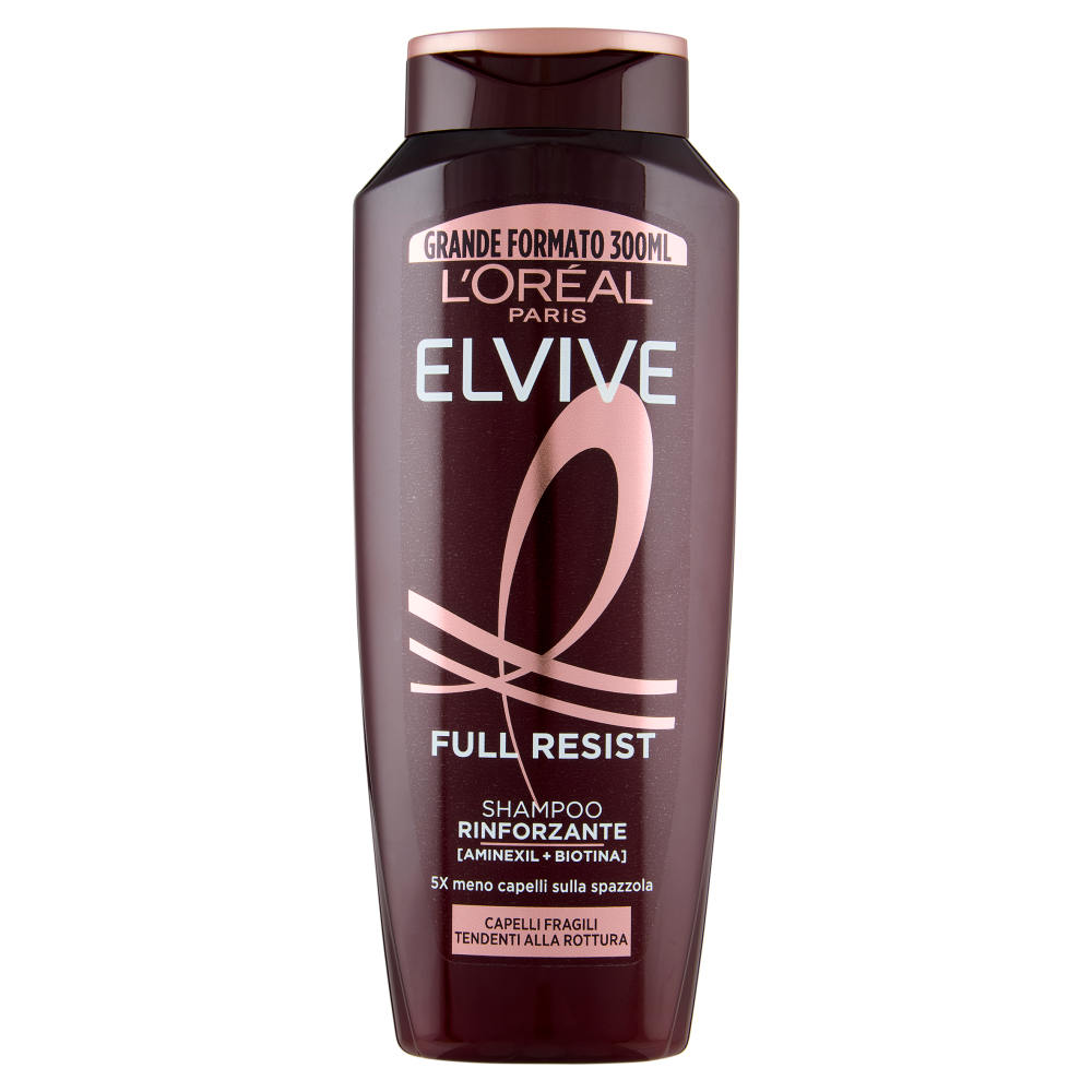 Elvive Full Resist Shampoo Rinforzante, per Capelli Fragili Tendenti alla Rottura, 300 ml