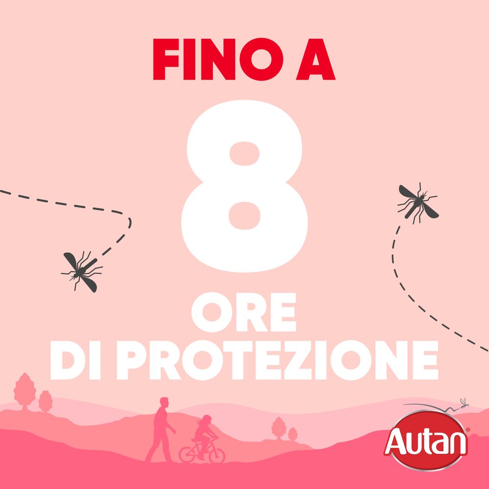 Autan Kids Vapo Spray, Repellente Zanzare, Dermatologicamente Testato, Protezione fino a 8 ore per bambini dai 12 mesi, 100ml