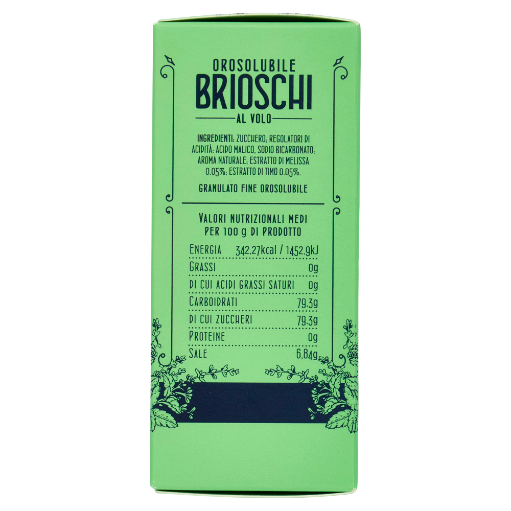 Brioschi Orosolubile al Volo Balsamico Gusto di Erbe Alpine 15 x 1 g
