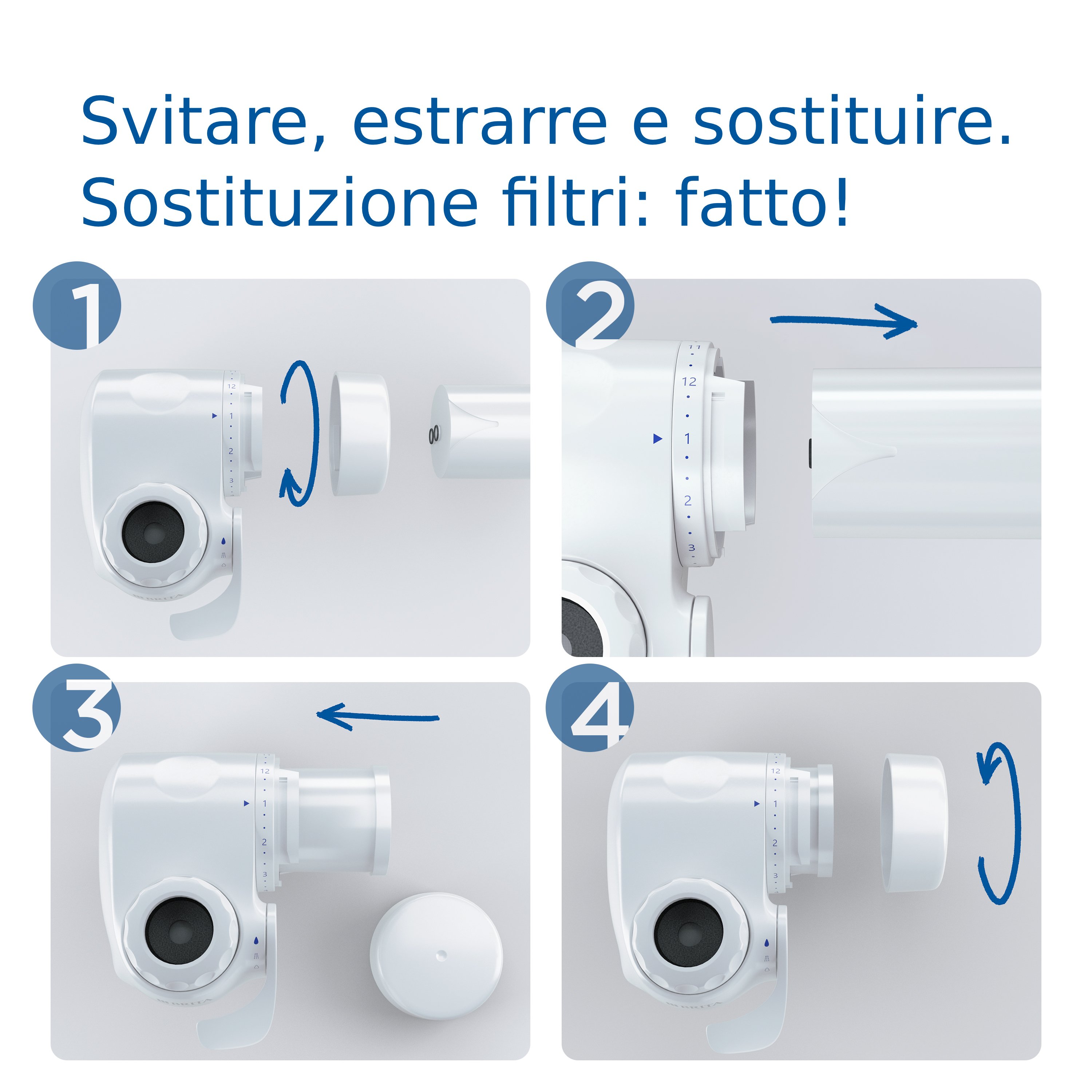 Brita Filtro acqua rubinetto ON TAP V (4 mesi) - Riduce cloro, PFAS, piccole particelle e metalli - per acqua buona da bere
