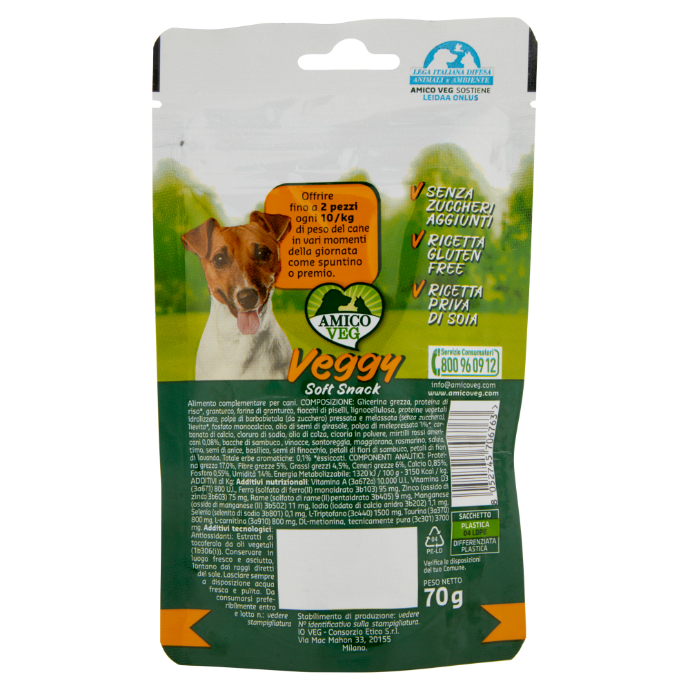 Amico Veg Veggy Soft Snack Frutta & Erbe 70 g