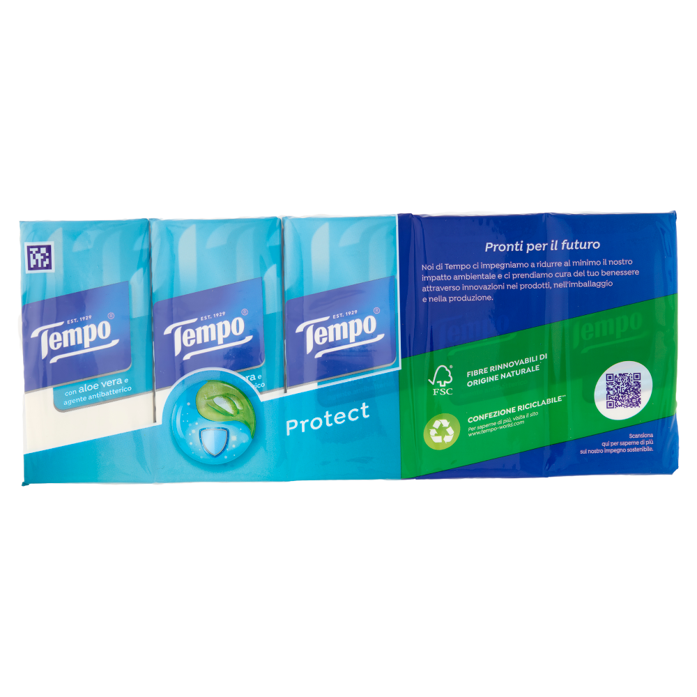 Tempo Protect Fazzoletti 4 veli 10 pz