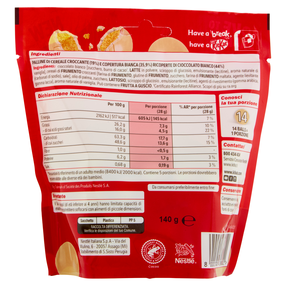 KITKAT Ball White Ramb 140g