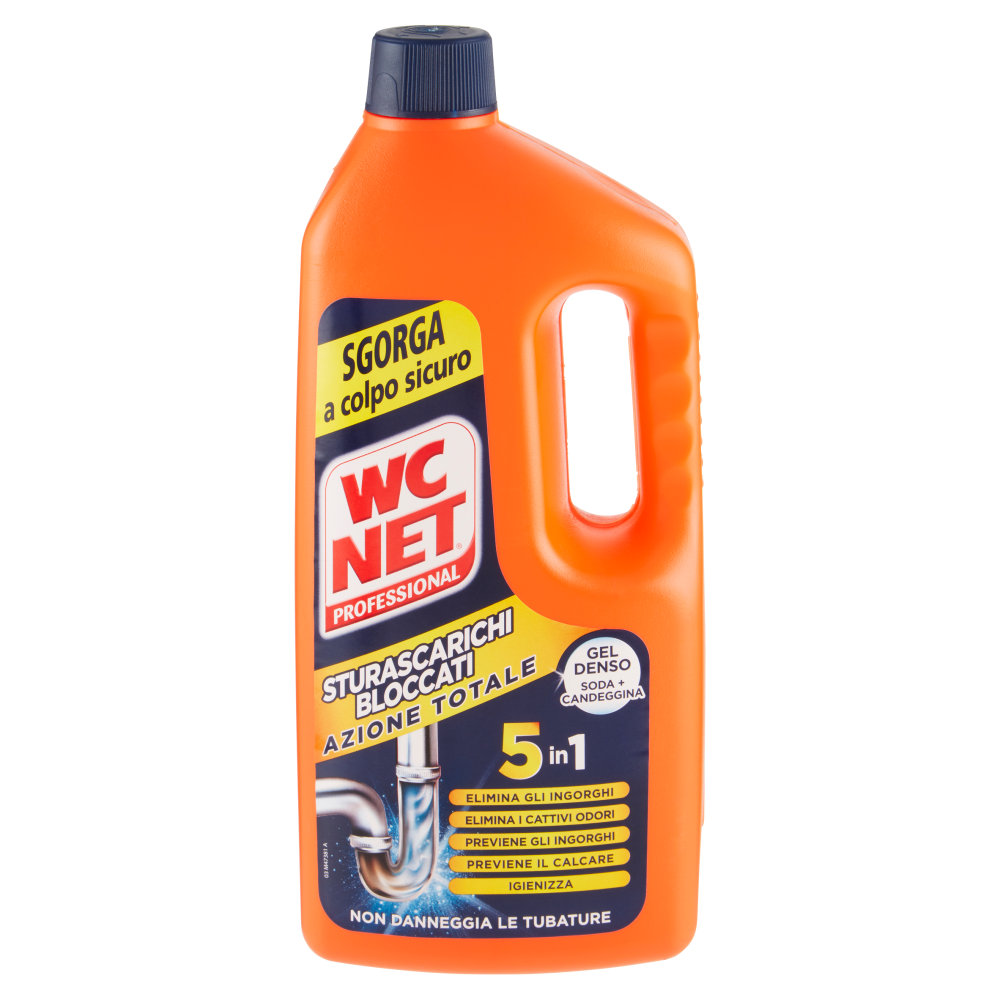 WC Net Professional Sturascarichi Bloccati Azione Totale 1000 ml
