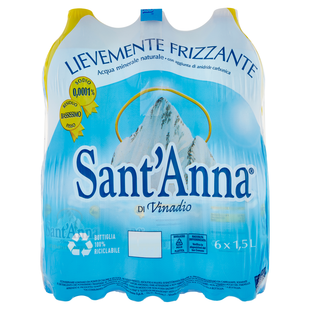 Sant'Anna di Vinadio Lievemente Frizzante 6 x 1,5 L