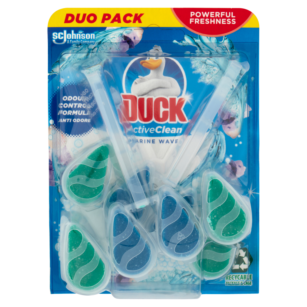 Duck Active Clean Duopacco, fragranza Marine 2x38,6gr