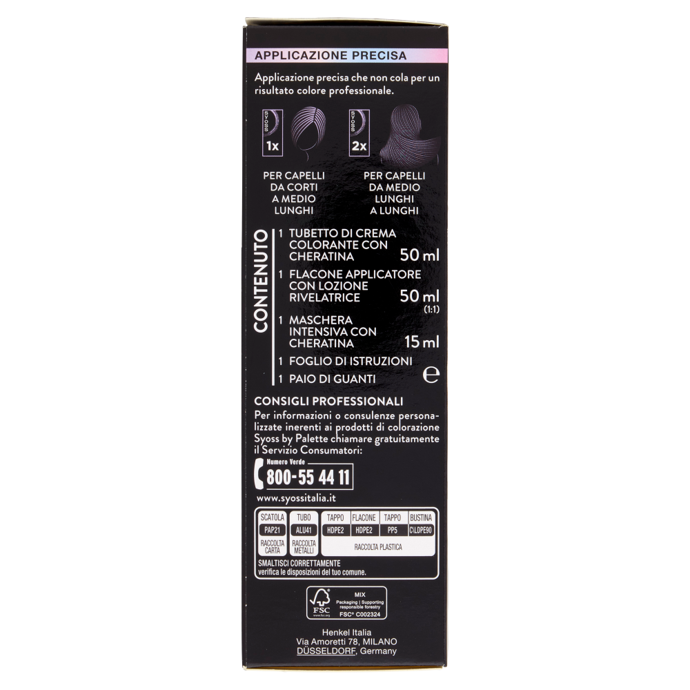 Syoss By Palette Colorazione Permanente 12_53 Biondo Platino Perlato