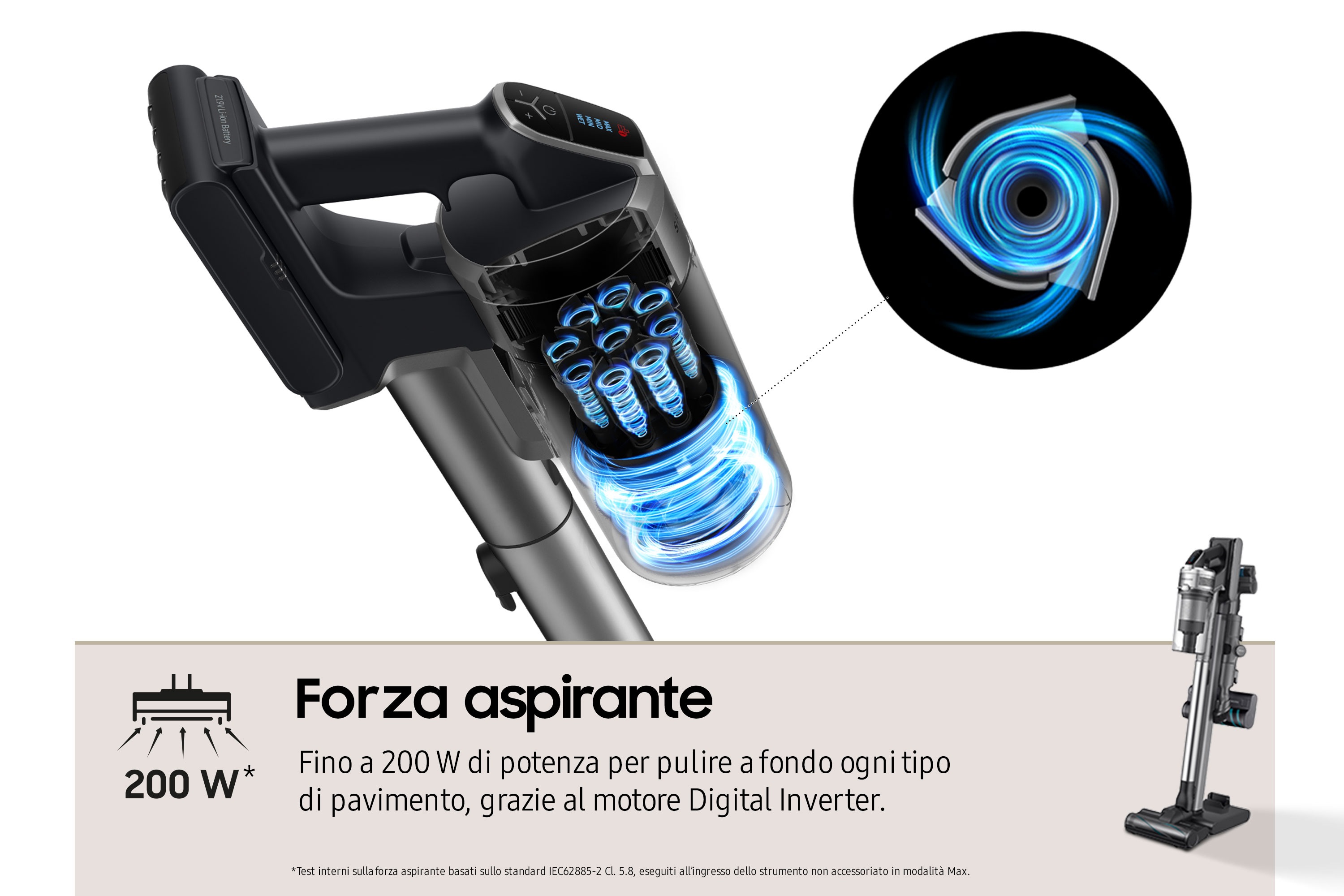Samsung Aspirapolvere senza filo Jet&trade; 90 complete 200aW VS20R9046T3