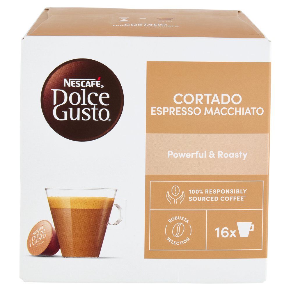 NESCAFÉ DOLCE GUSTO Cortado Espresso Macchiato Caffè 16 Capsule 100,8g
