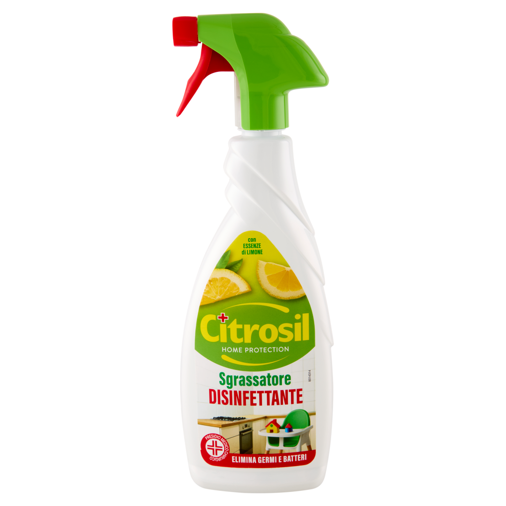 Citrosil Home Protection Sgrassatore Disinfettante con Essenze di Limone 650 ml