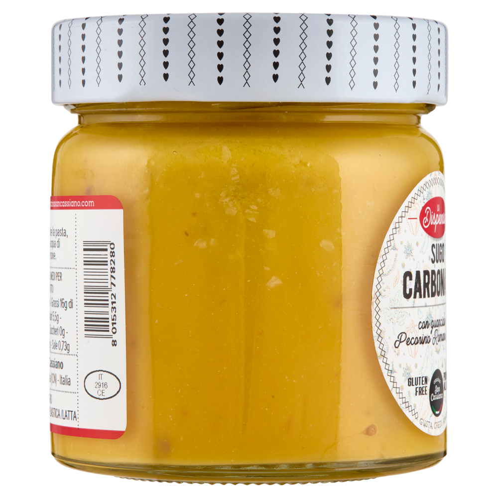 cascina San Cassiano La Dispensa Sugo Carbonara con guanciale e Pecorino Romano DOP 190 g