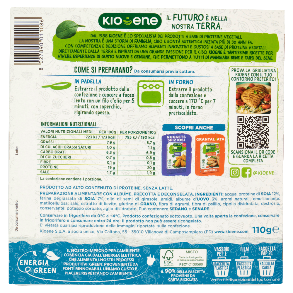 Kioene i'meat green Grigliatina Originale 110 g