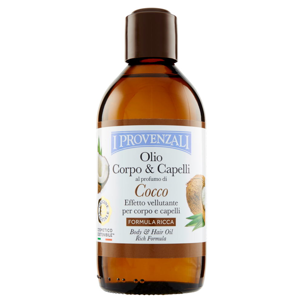 I Provenzali Olio Corpo & Capelli al profumo di Cocco Formula Ricca 200 ml