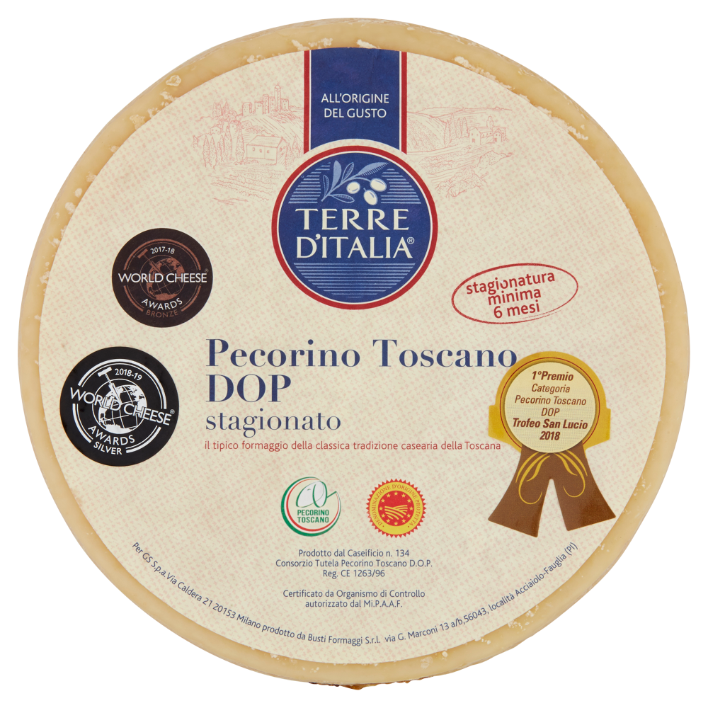 Terre d'Italia Pecorino Toscano DOP stagionato Carrefour