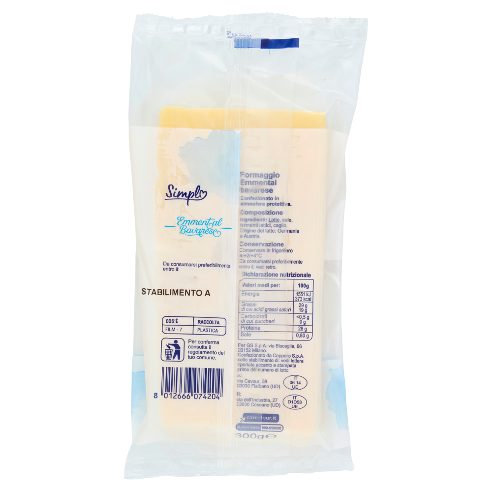 Simpl Emmental Bavarese 300 g