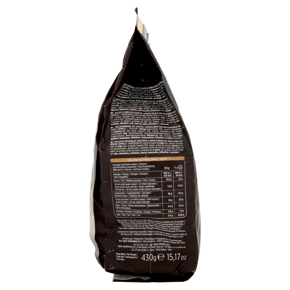 Le Stagioni d'Italia Gran Frollino Integrale Senatore varietà Cappelli 430 g