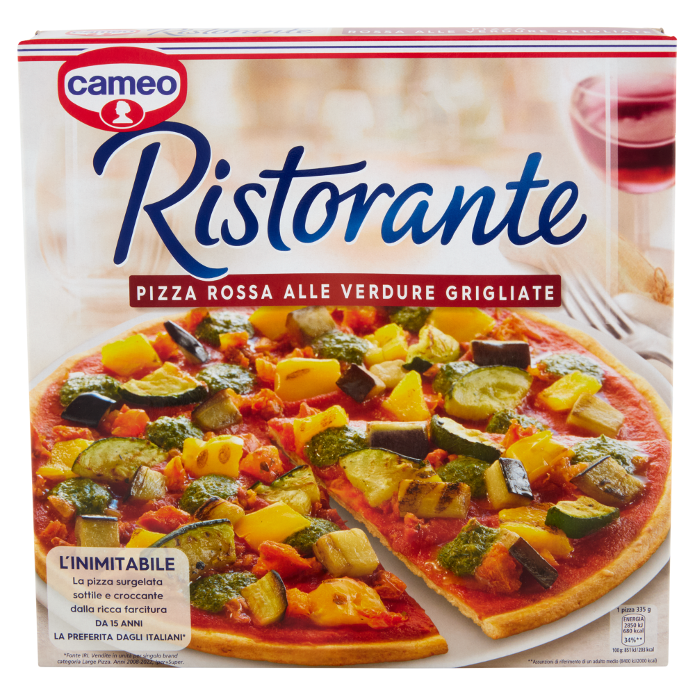 cameo Ristorante Pizza Rossa alle Verdure Grigliate 335 g