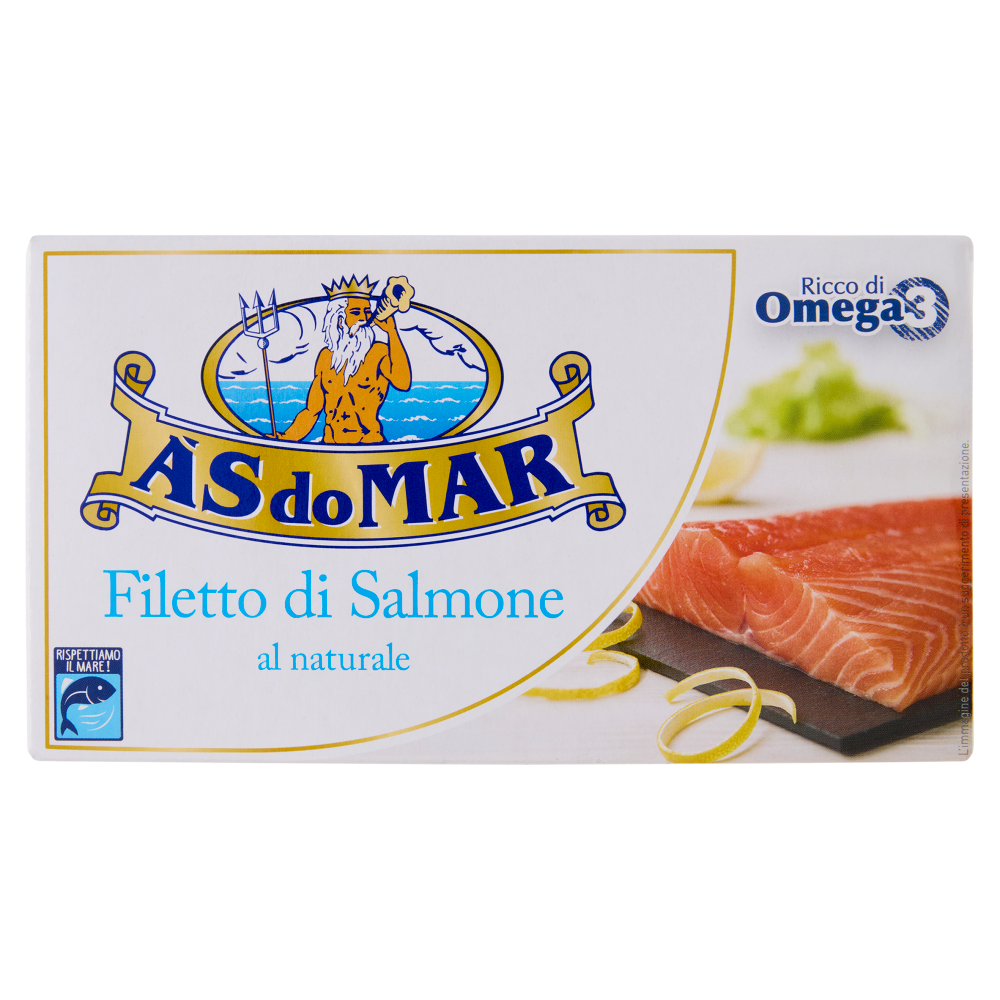 Asdomar Filetto di Salmone al naturale 150 g