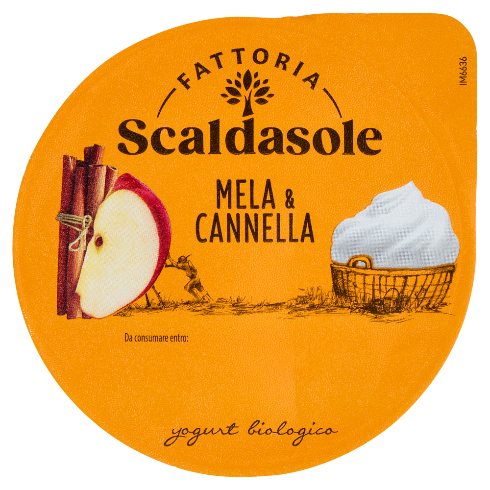 Fattoria Scaldasole Mela & Cannella yogurt biologico 135 g