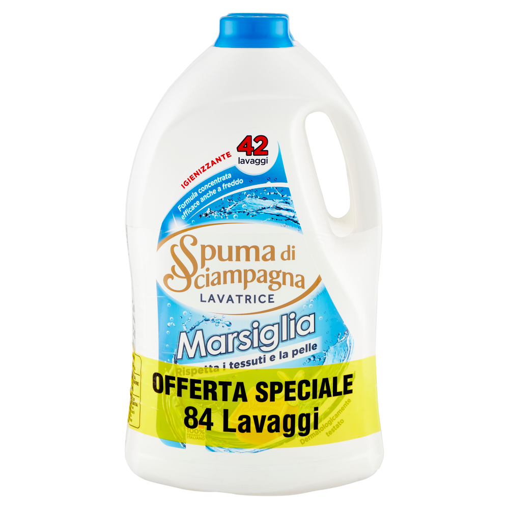 Spuma di Sciampagna Marsiglia Lavatrice Igienizzante 2 x 1890 ml