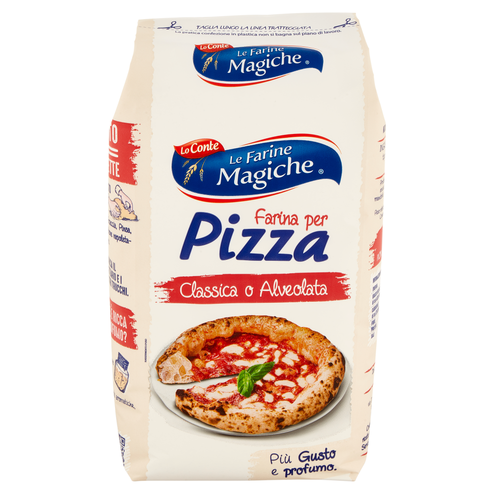 Le Farine Magiche Farina per Pizza Classica o Alveolata 1000 g