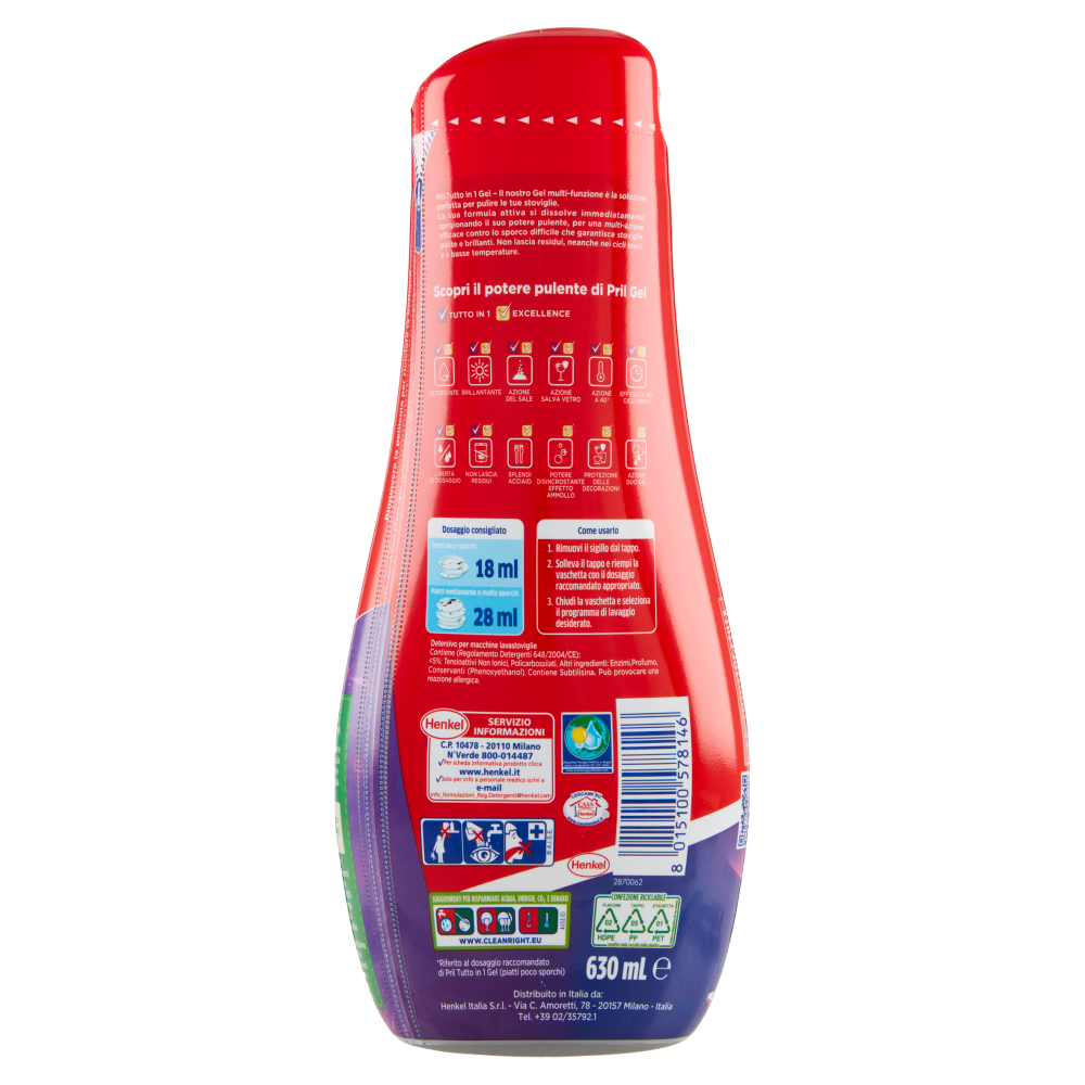 PRIL Tutto in 1 Gel Classico 630ml