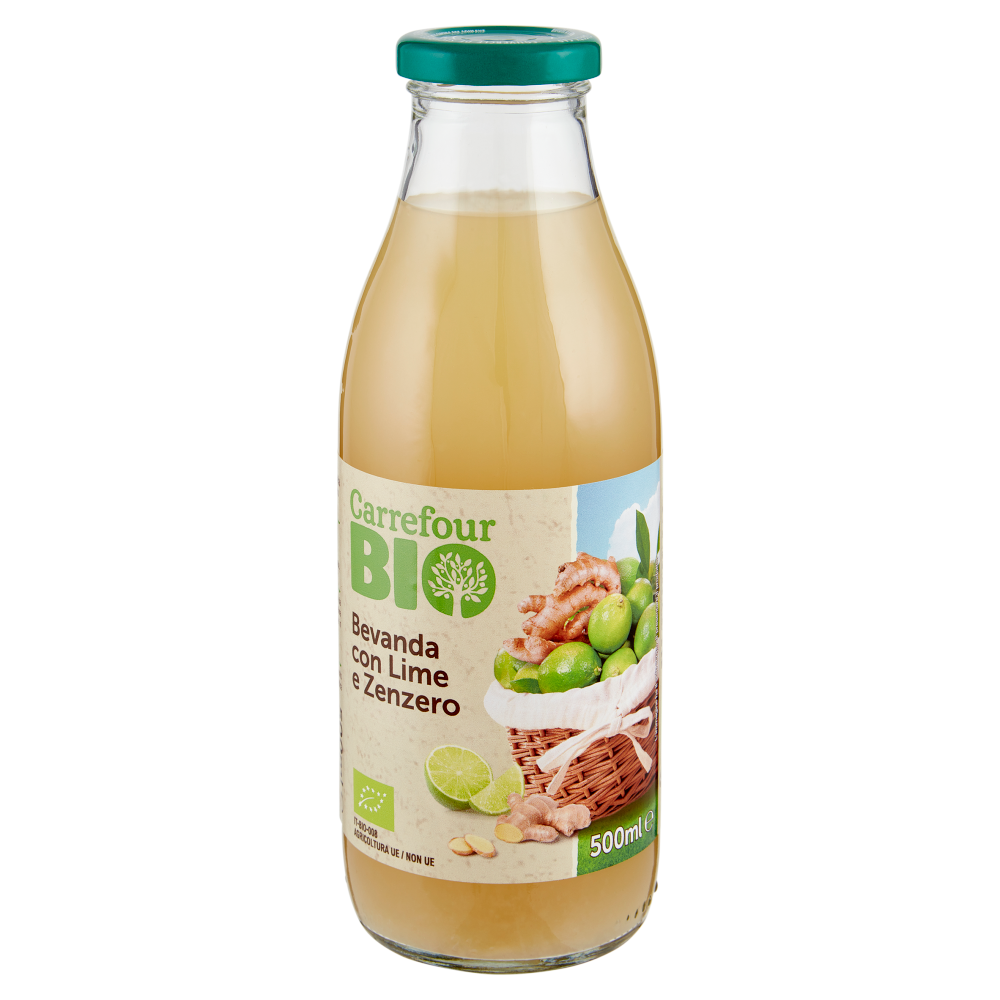 Carrefour Bio Bevanda con Lime e Zenzero 500 ml