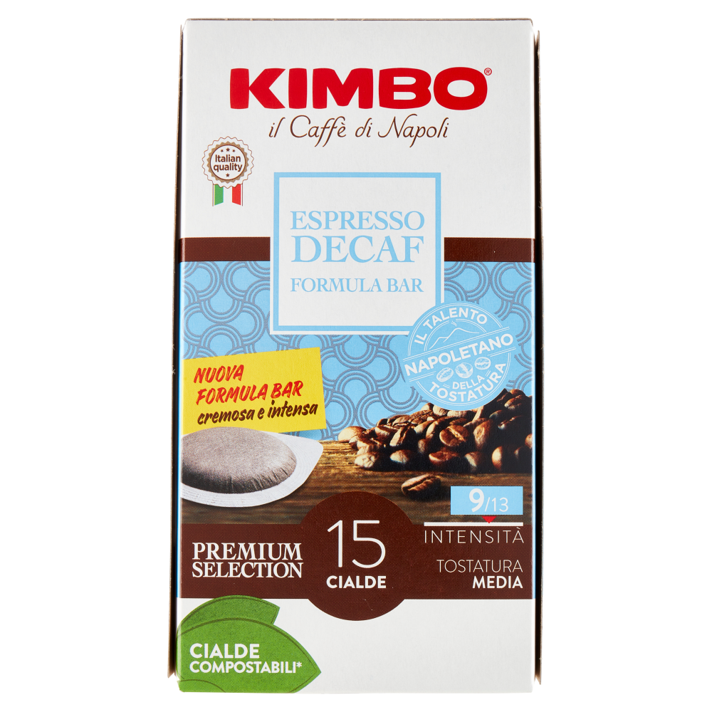 Kimbo Espresso Decaf Formula Bar 15 Cialde Compostabili* 109.5 g