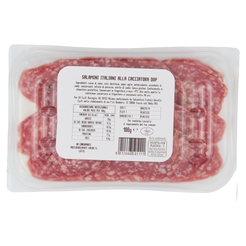 Terre d'Italia Salamini Italiani alla Cacciatora DOP 100 g