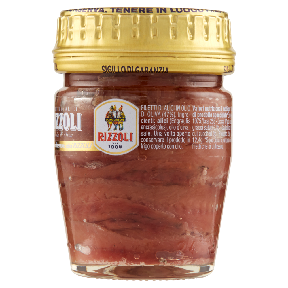 Rizzoli Filetti di Alici in olio di oliva 58 g