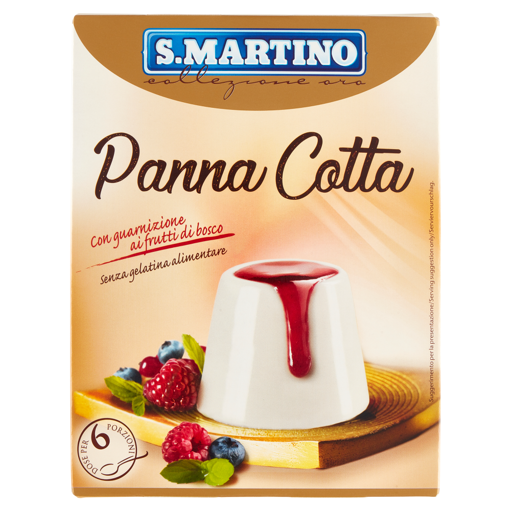 S.Martino collezione oro Panna Cotta con guarnizione ai frutti di bosco 105 g