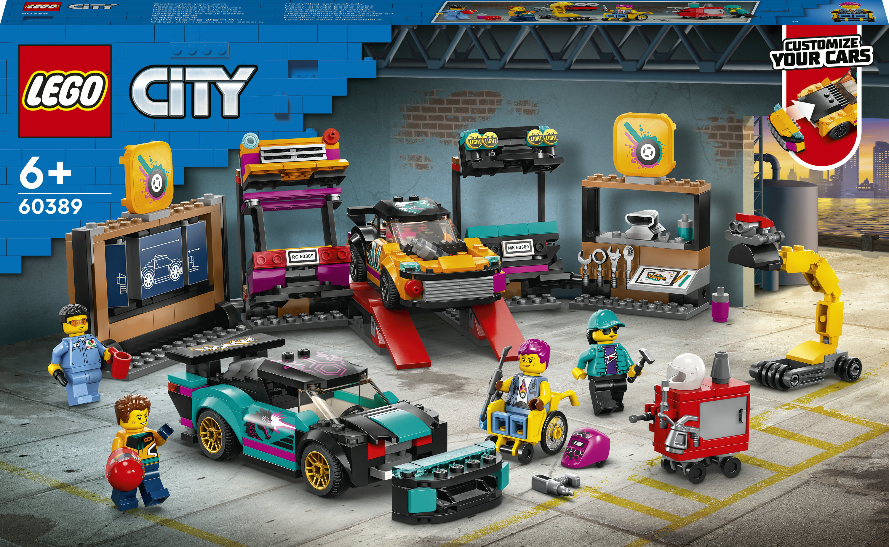LEGO City Garage auto personalizzato