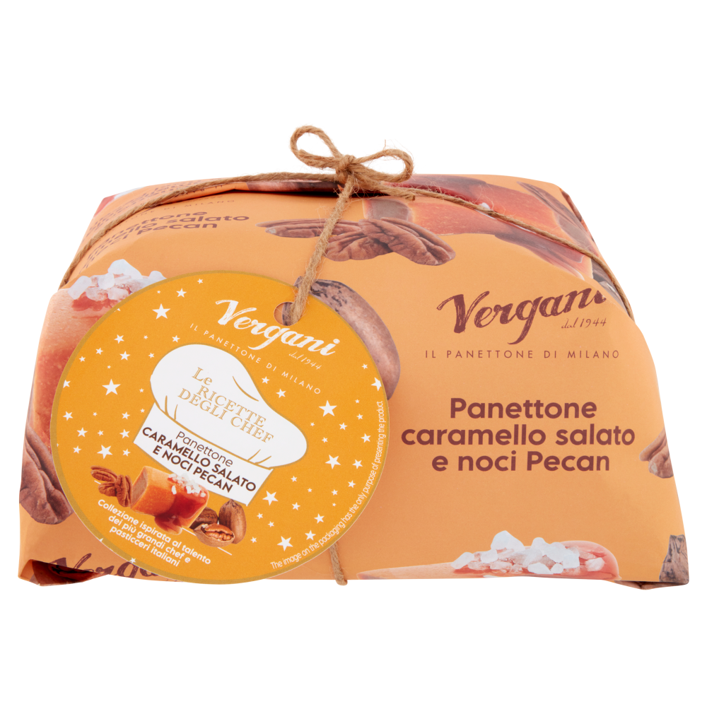 Vergani Panettone caramello salato e noci Pecan 720 g