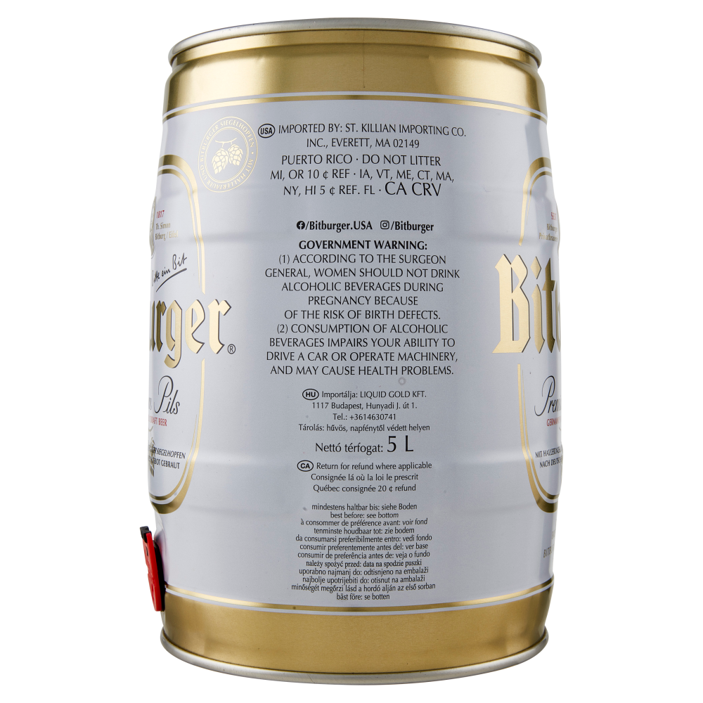 Bitburger Premium Pils 5 L