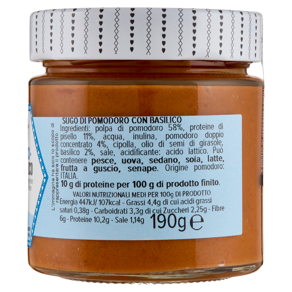 cascina San Cassiano I Proteici Sugo Basilico 190 g