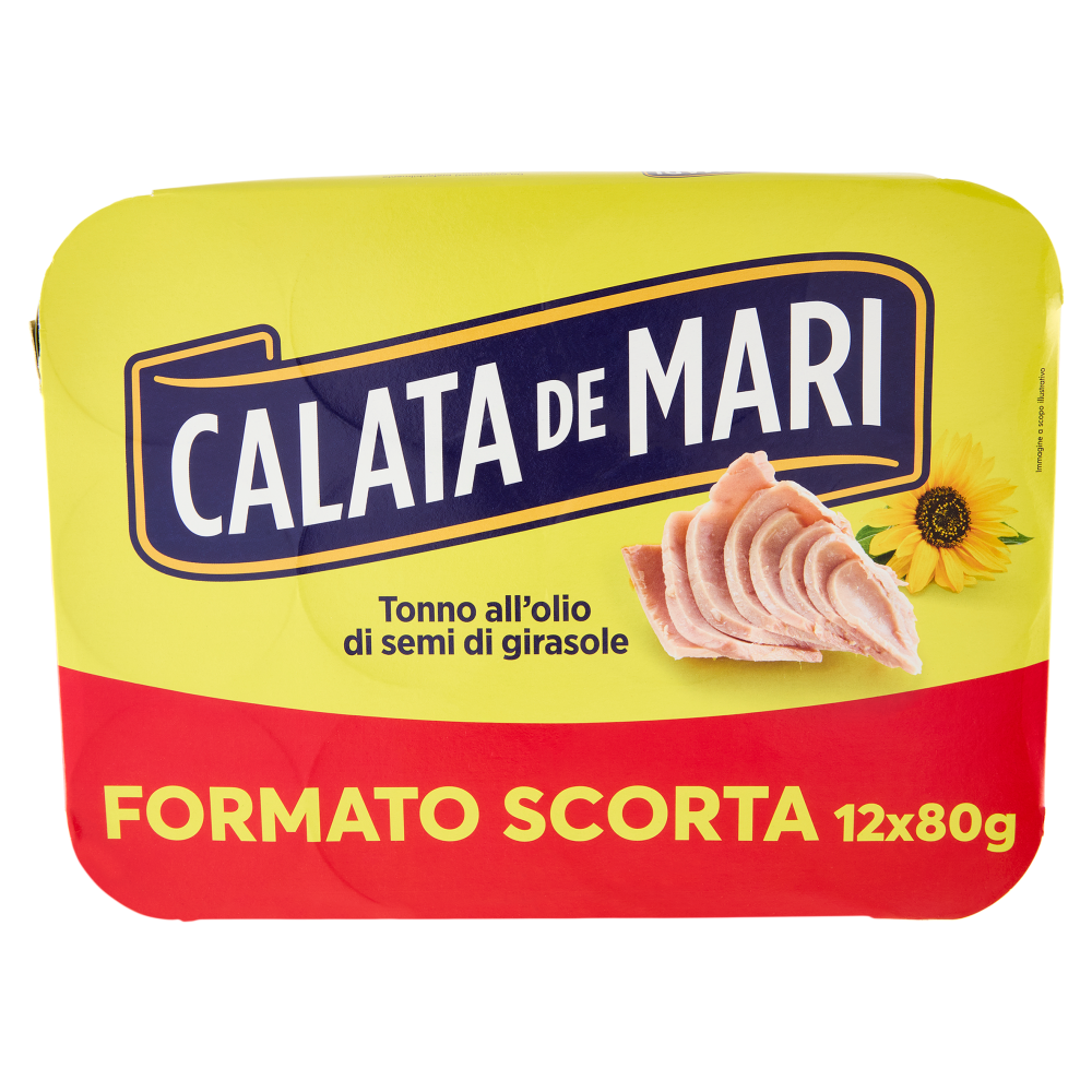 Calata de Mari Tonno all'olio di semi di girasole 12 x 80 g