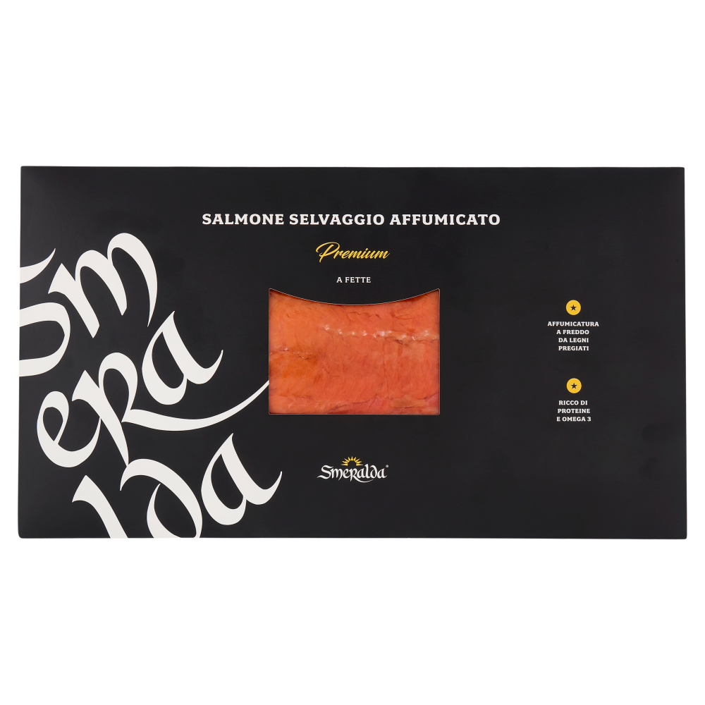 Smeralda Salmone Selvaggio Affumicato Premium a Fette 0,300 kg