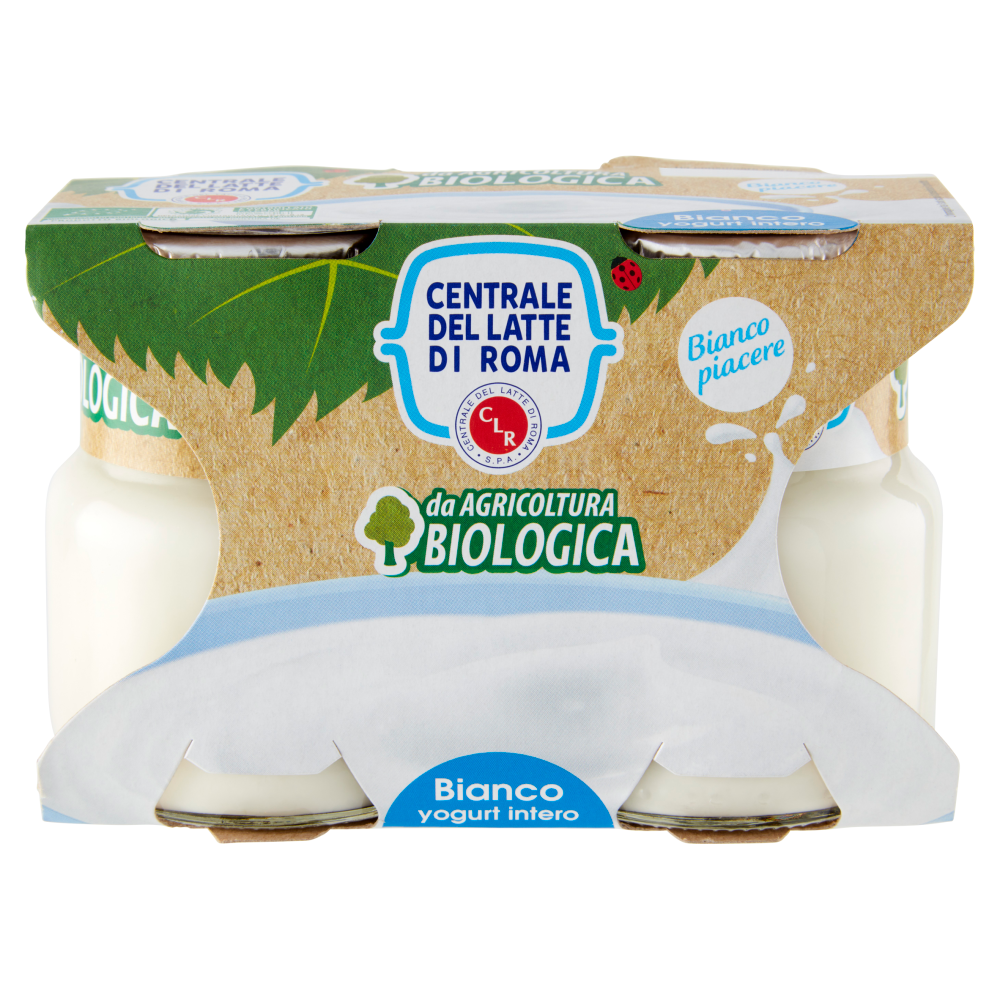 Centrale del Latte di Roma Bianco yogurt intero da Agricoltura Biologica 2 x 125 g