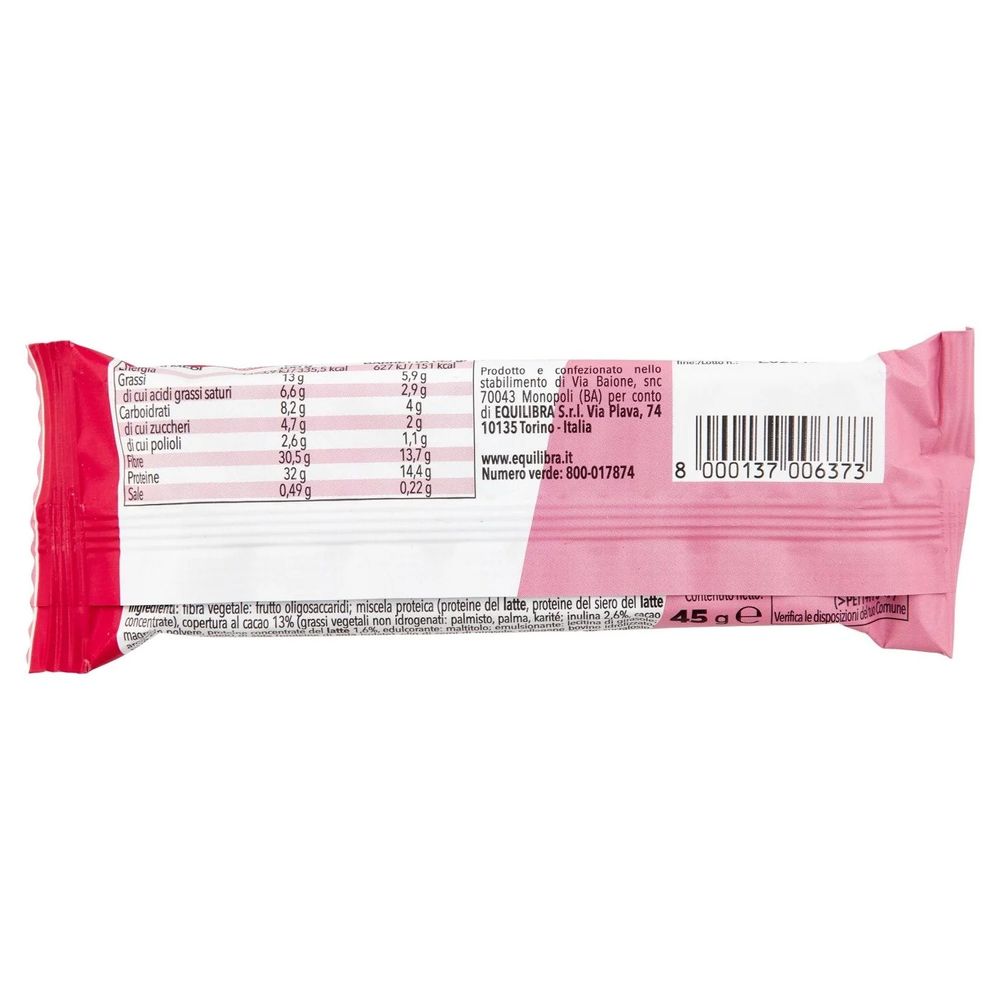 Equilibra Barretta Protein 32% Zero Crispy Choco 45 g