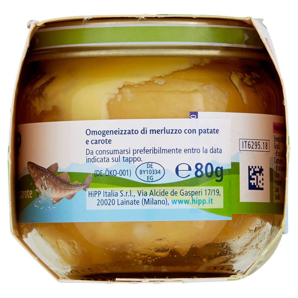 HiPP Merluzzo con patate e carote Omogeneizzato 2 x 80 g
