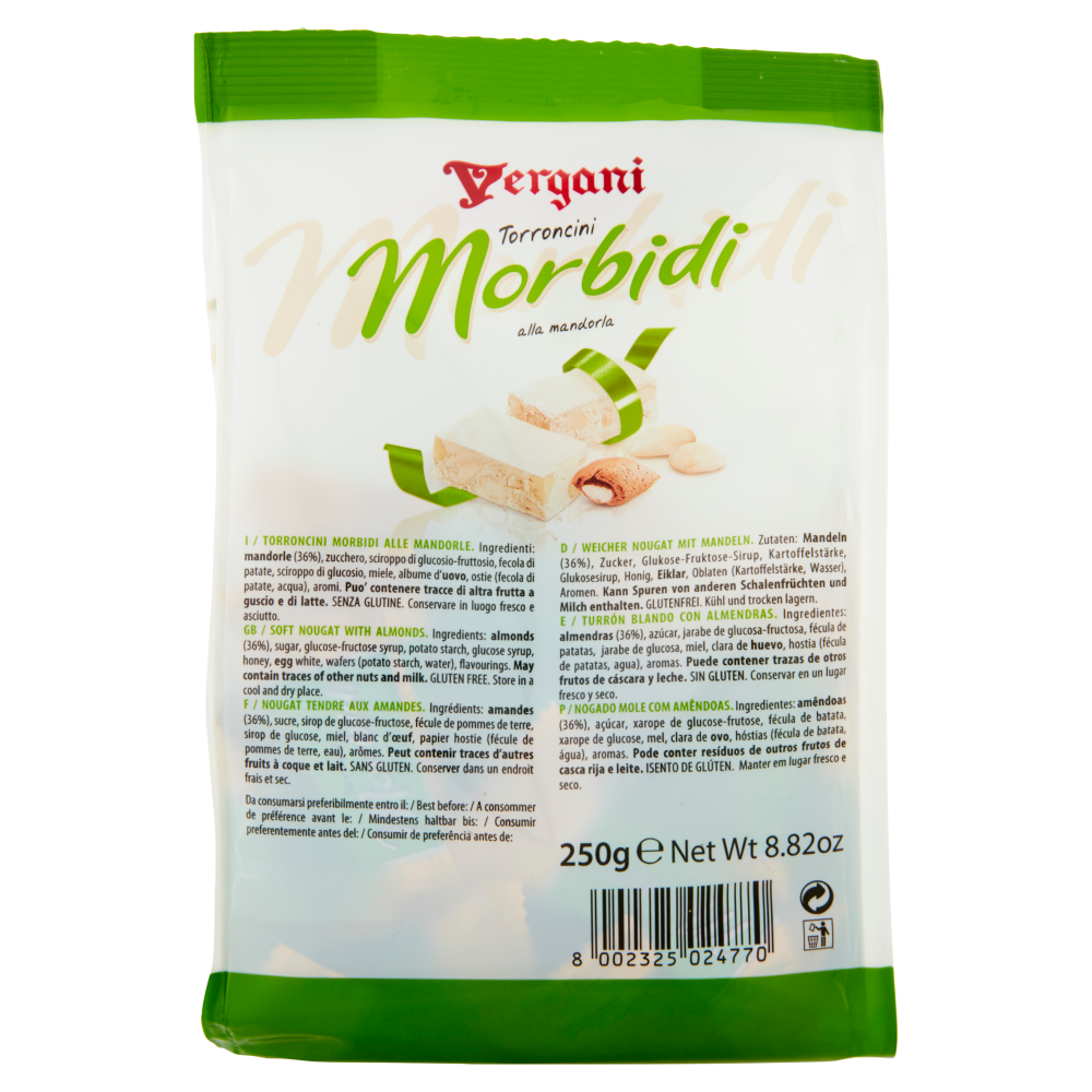 Vergani Torroncini Morbidi alla mandorla 250 g