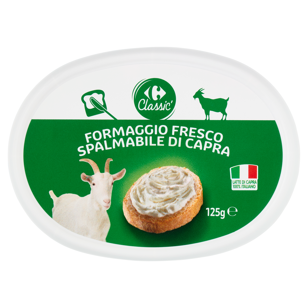 Carrefour Classic Formaggio Fresco Spalmabile di Capra 125 g