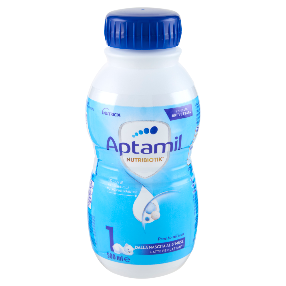 APTAMIL Nutribiotik 1 - Latte per Lattanti Liquido, dalla nascita al 6° mese, 500ml
