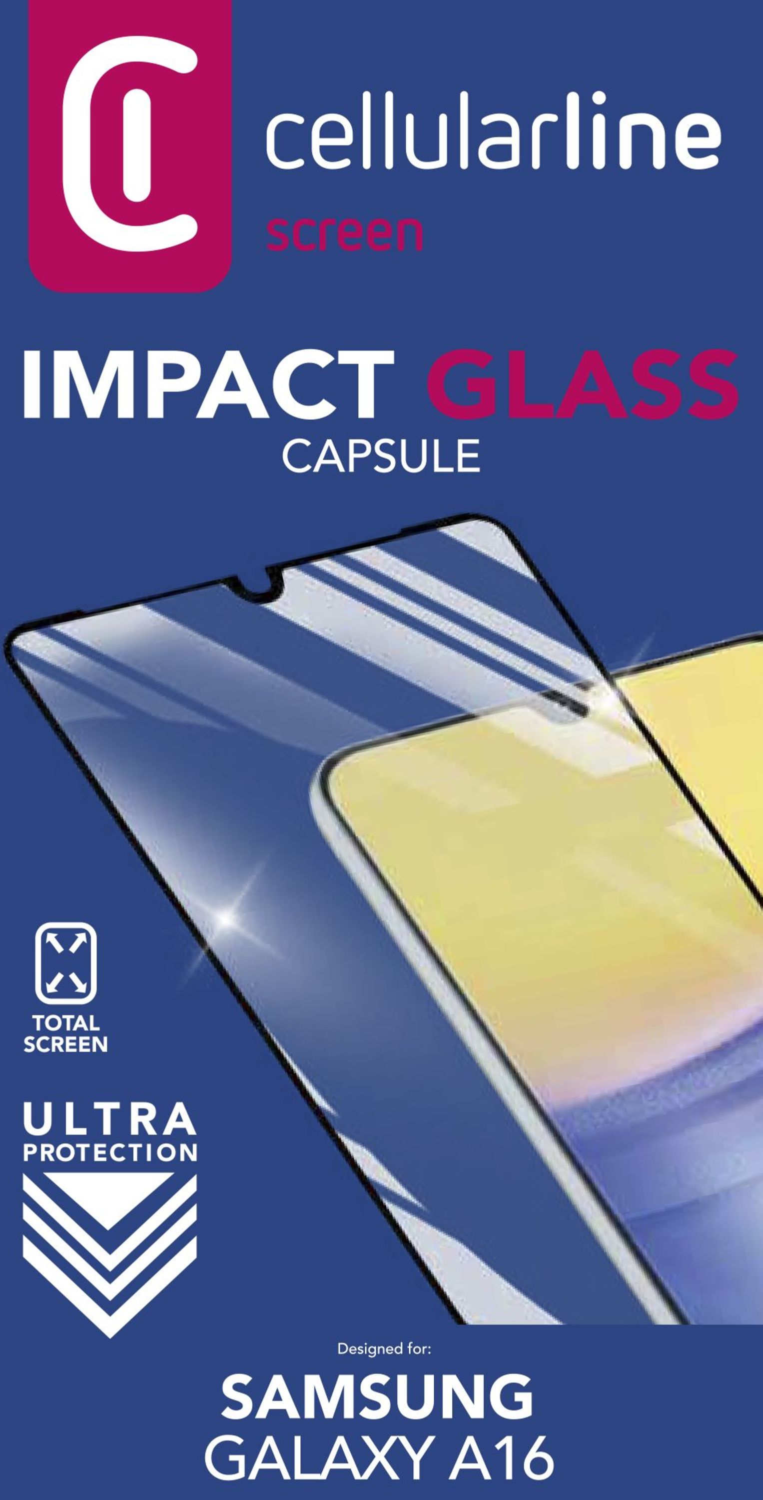 Cellularline Impact Glass Capsule - PIXEL 10PRO XL/9PRO XL Vetro temperato resistente da bordo a bordo
